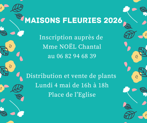 Maisons fleuries 2026