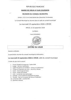 Conseil Municipal