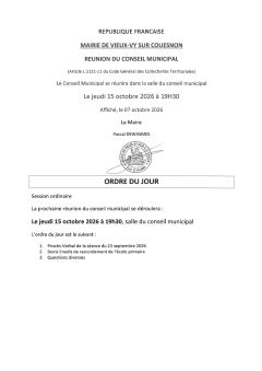Conseil Municipal